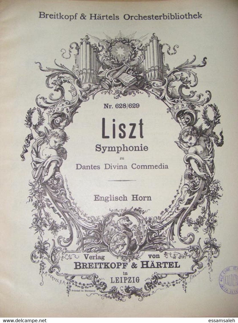DEB17003 Liszt Nr. 628/629 Symphonie Zu Dantes Divina Commedia / English Horn - Musique
