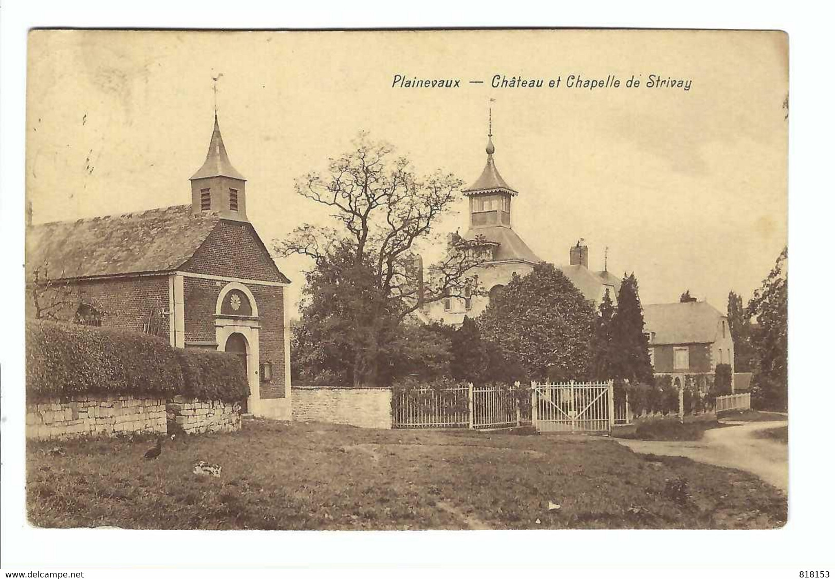 Plainevaux - Château Et  Chapelle De Strivay 1932 - Neupre