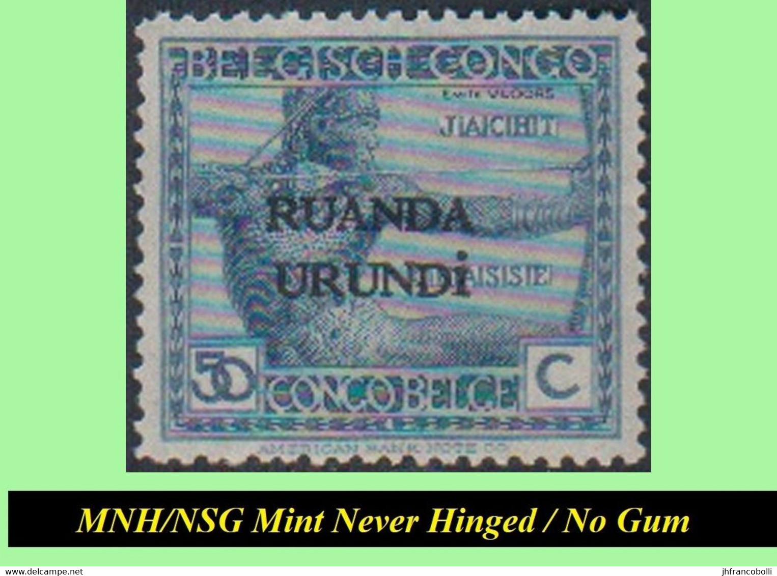 1924+25 ** RUANDA-URUNDI RU 050/060 MNH/NSG VLOORS SELECTION  ( x 12 stamps ) [ NO GUM ] INCLUDING RU 059+060