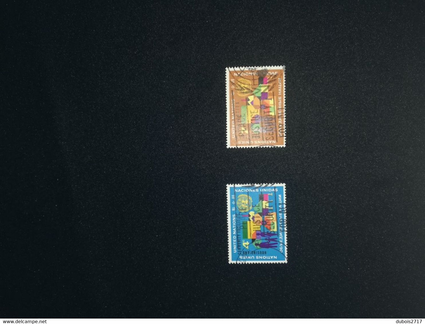 Timbre Nations Unies Y/T N°96 Et 97 - Used Stamps