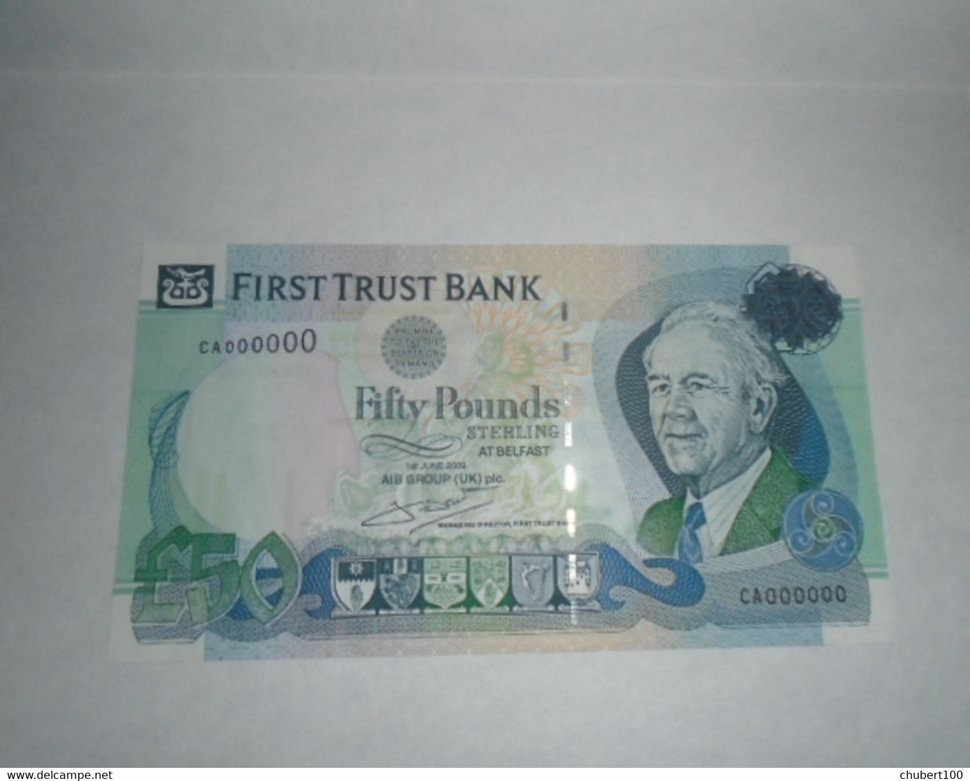 IRELAND NORTHERN,   First Trust Bank,  P 138b  Specimen £50, 2009,  AU-UNC , 30% Discount - 50 Pounds