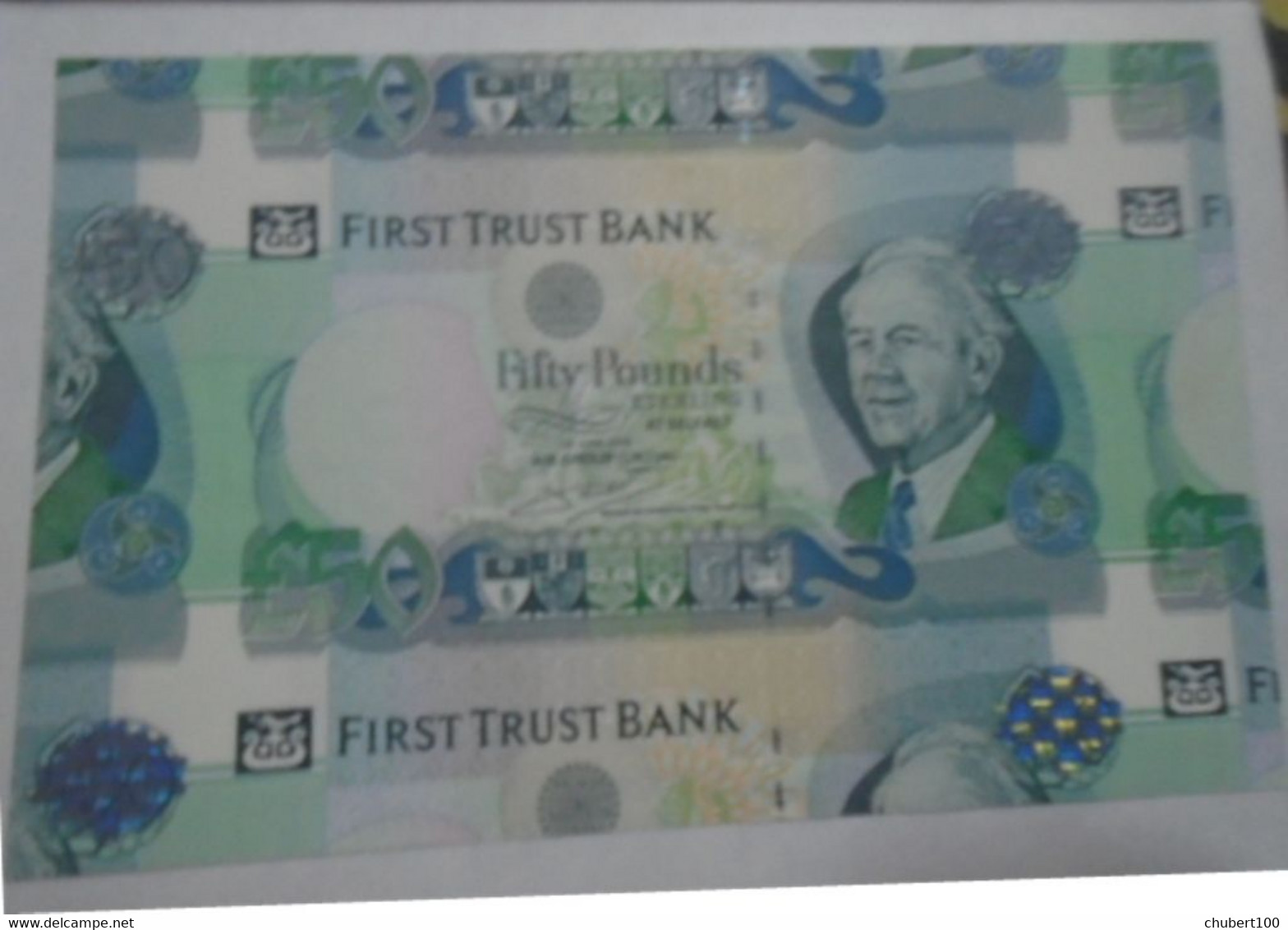 IRELAND NORTHERN,   First Trust Bank,  P 138b  Extra Large SPECIMEN £50, 2009,  AU-UNC , 30% Discount - 50 Pond