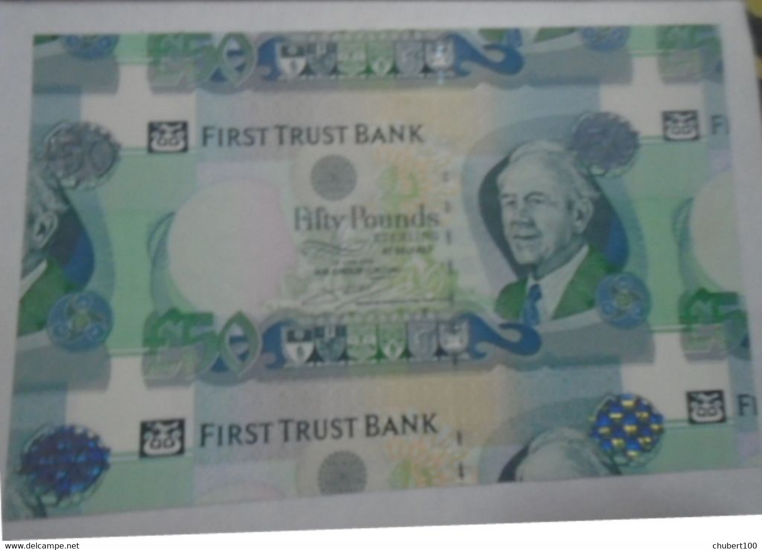 IRELAND NORTHERN,   First Trust Bank,  P 138b  Extra Large SPECIMEN £50, 2009,  AU-UNC , 30% Discount - 50 Pounds