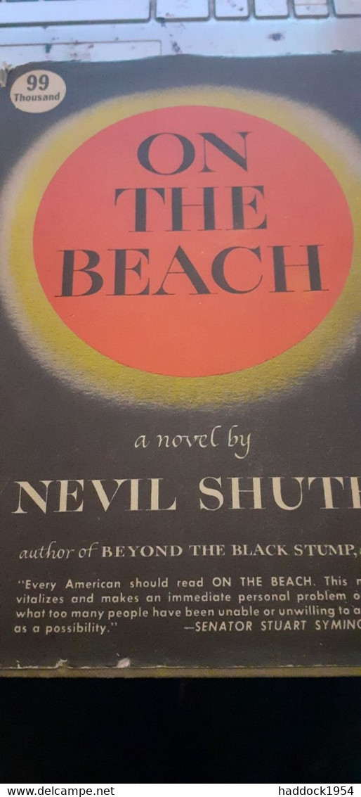 On The Beach NEVIL SHUTE William Morrow 1957 - Sonstige & Ohne Zuordnung