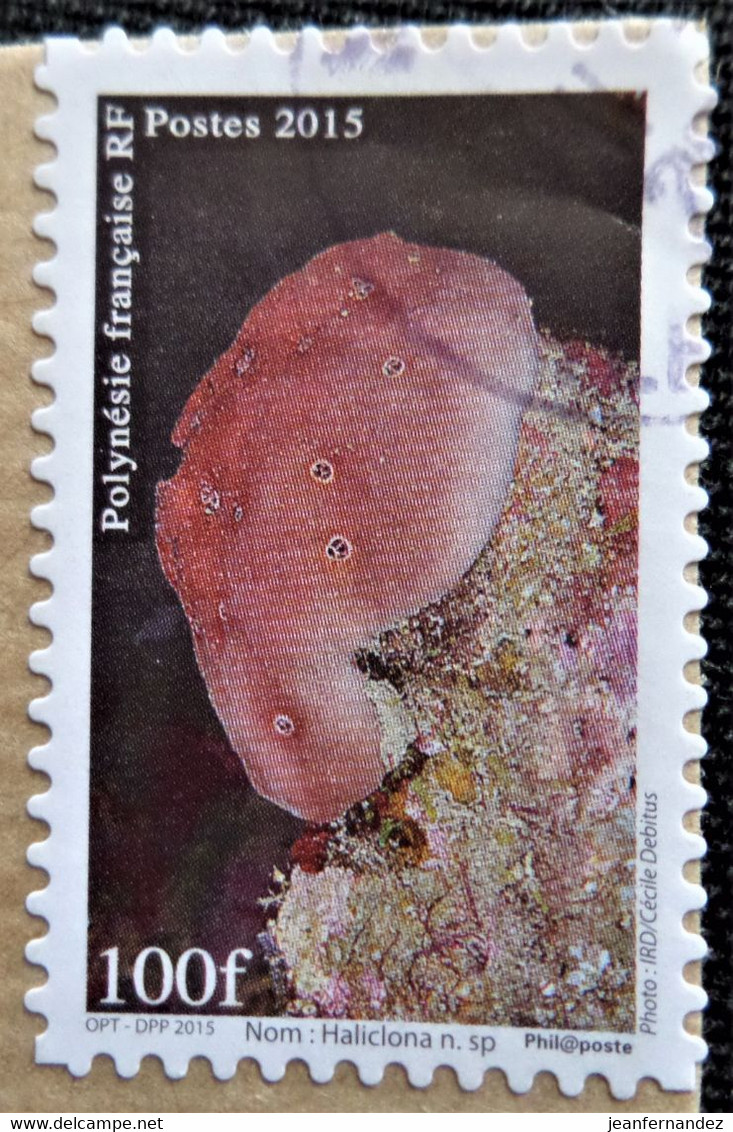 Timbre De Polynésie Française 2015 Marine Life 2015  Stampworld N° 1301 - Gebraucht