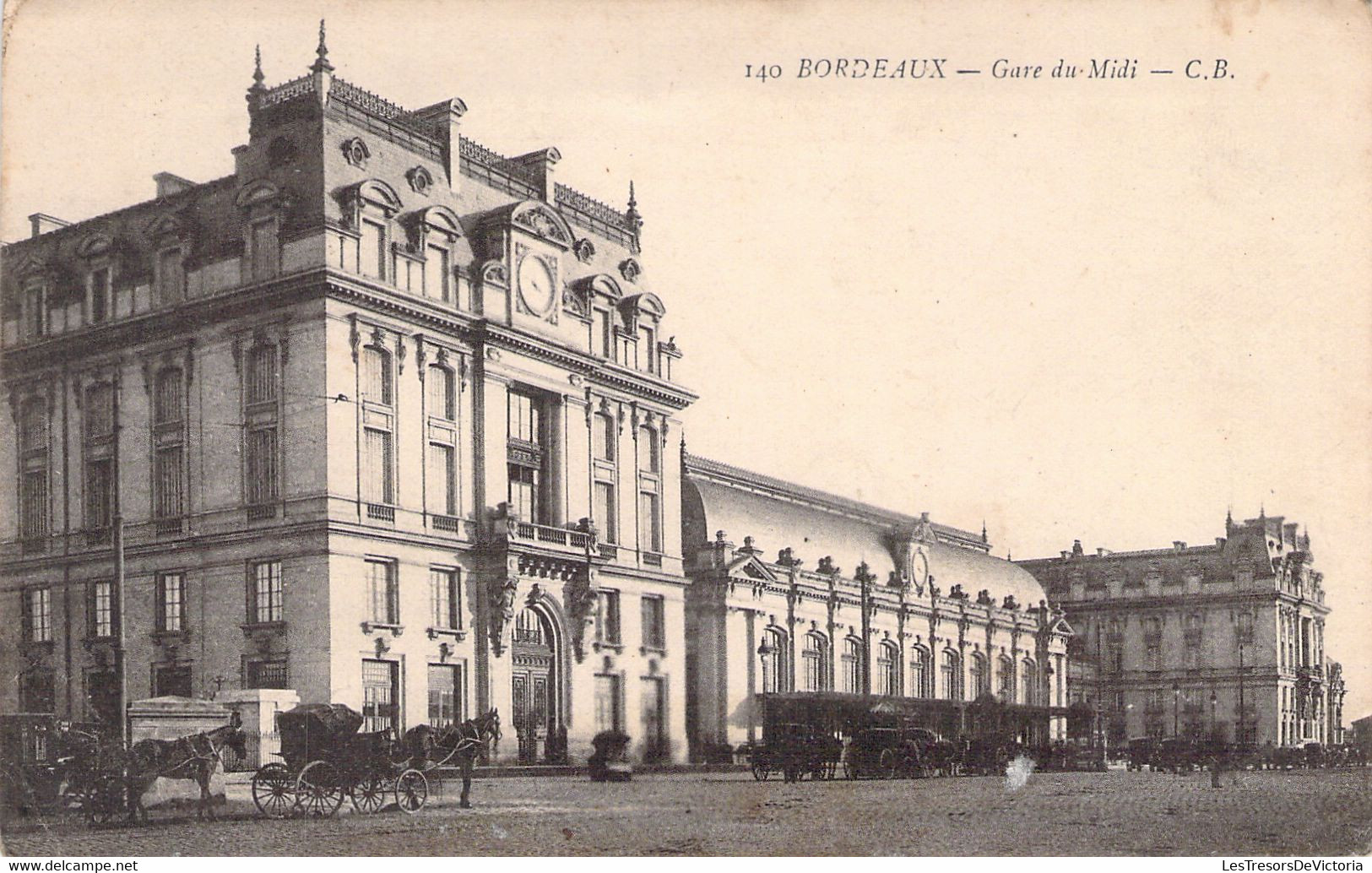 CPA - FRANCE - 33 - BORDEAUX - Gare Du Midi - CB - Animée - Bordeaux