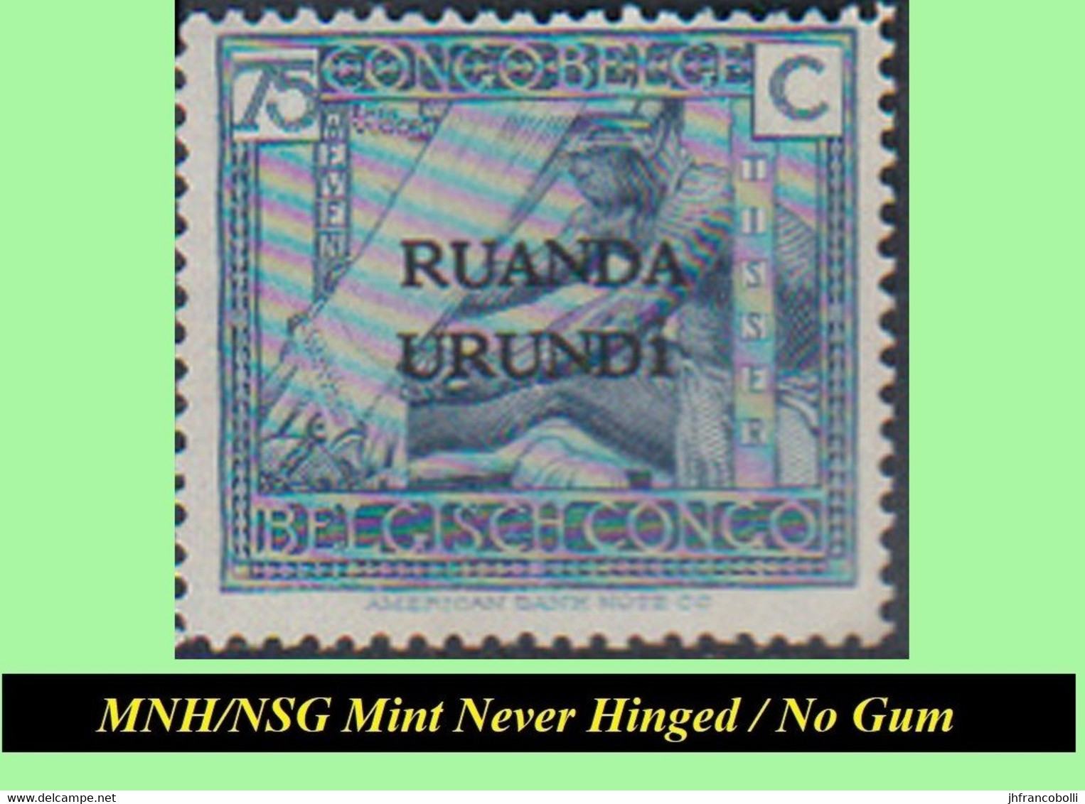 1924+25 ** RUANDA-URUNDI RU 050/060 MNH/NSG SMALL VLOORS [A] SELECTION  ( X 6 Stamps ) [ NO GUM ] INCLUDING RU 058 - Ongebruikt