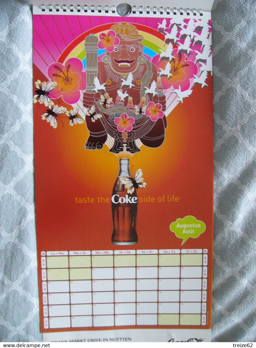 Grand calendrier Coca Cola 2007 12 mois 12 pages illustrations différentes