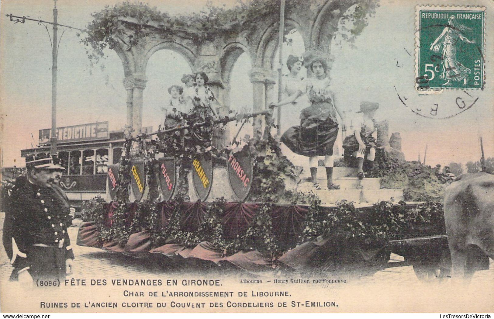 CPA - FRANCE - 33 - LIBOURNE - Fête Des Vendanges En Gironde - Char De L'Arrondissement De Libourne - Libourne