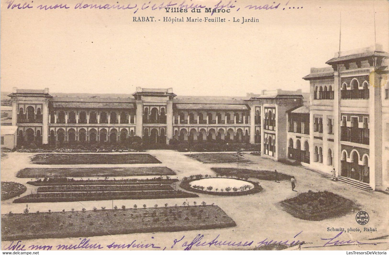 CPA - MAROC - RABAT - Hôpital Marie Feuillet - Le Jardin - Rabat