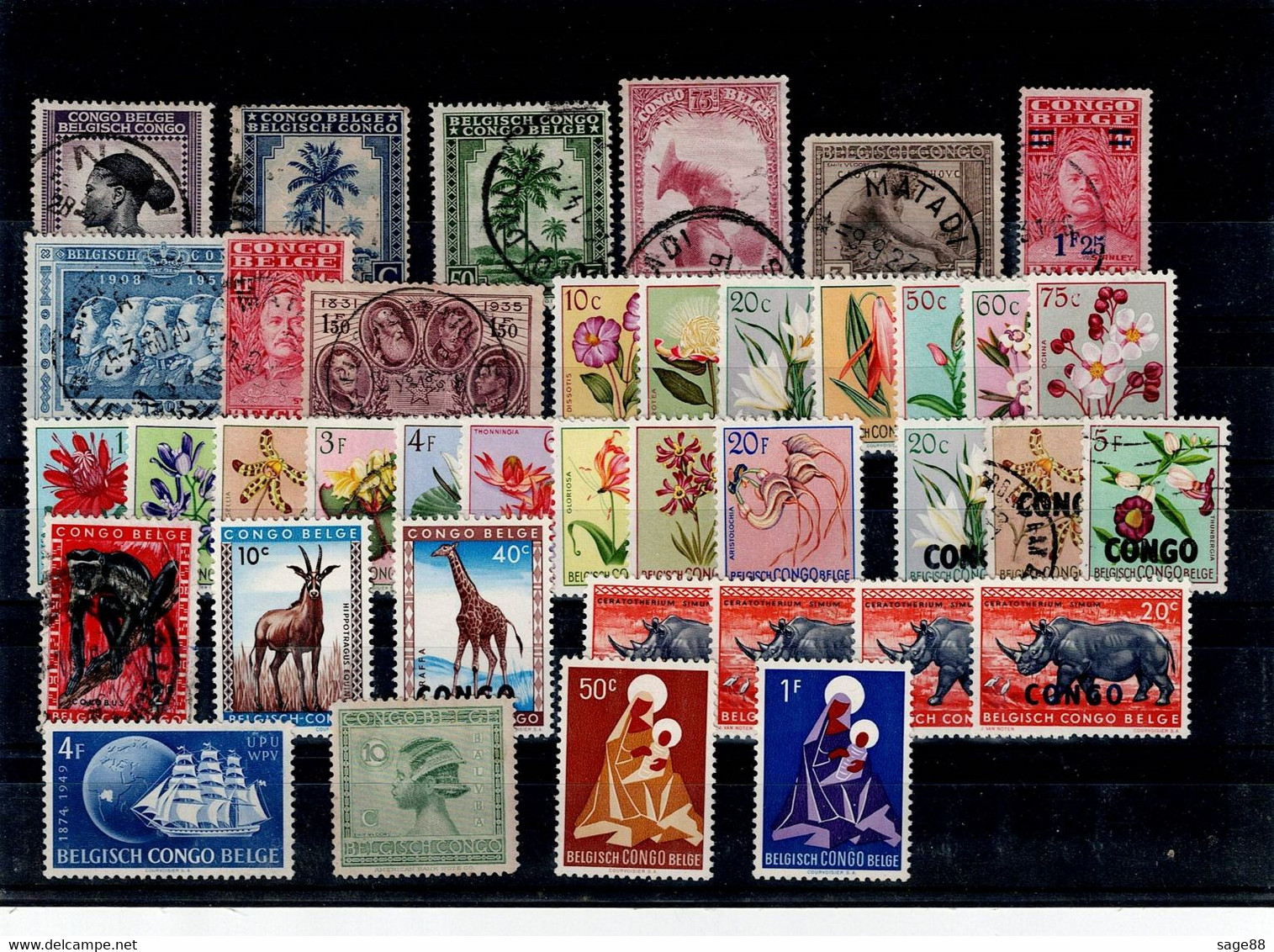 Lot Congo Belge **/*/o Varié Dont Anciens - Colecciones