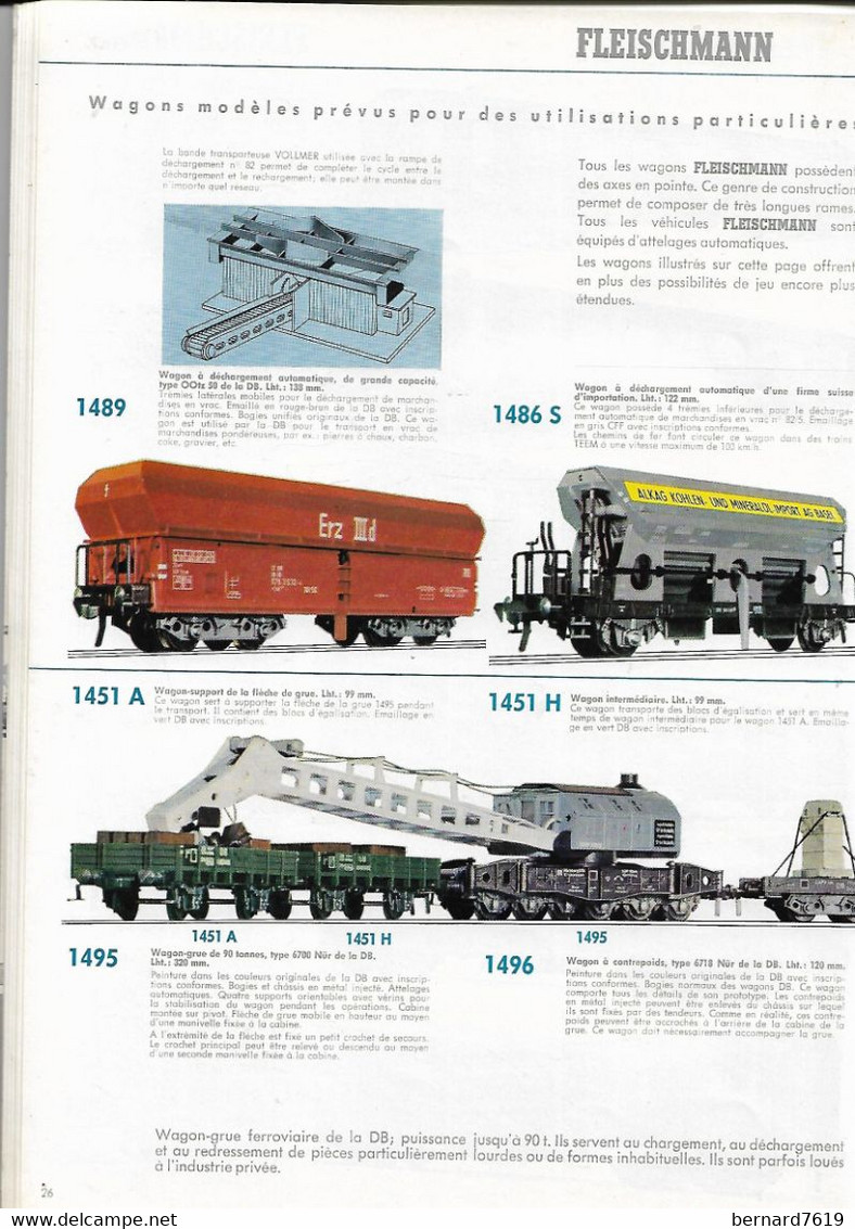 Livret  Catalogue    Trains   -- Fleischmann    -1969 - 52 Pages+  Tarifs - Chemin De Fer & Tramway