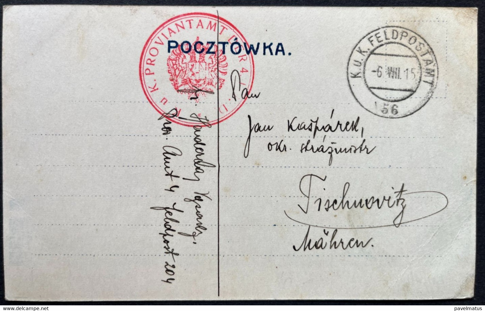 Poland  1915 Feldpost  Austrian Period  Postcard Lublin 6.8.1915 Ogolny Widok - Briefe U. Dokumente