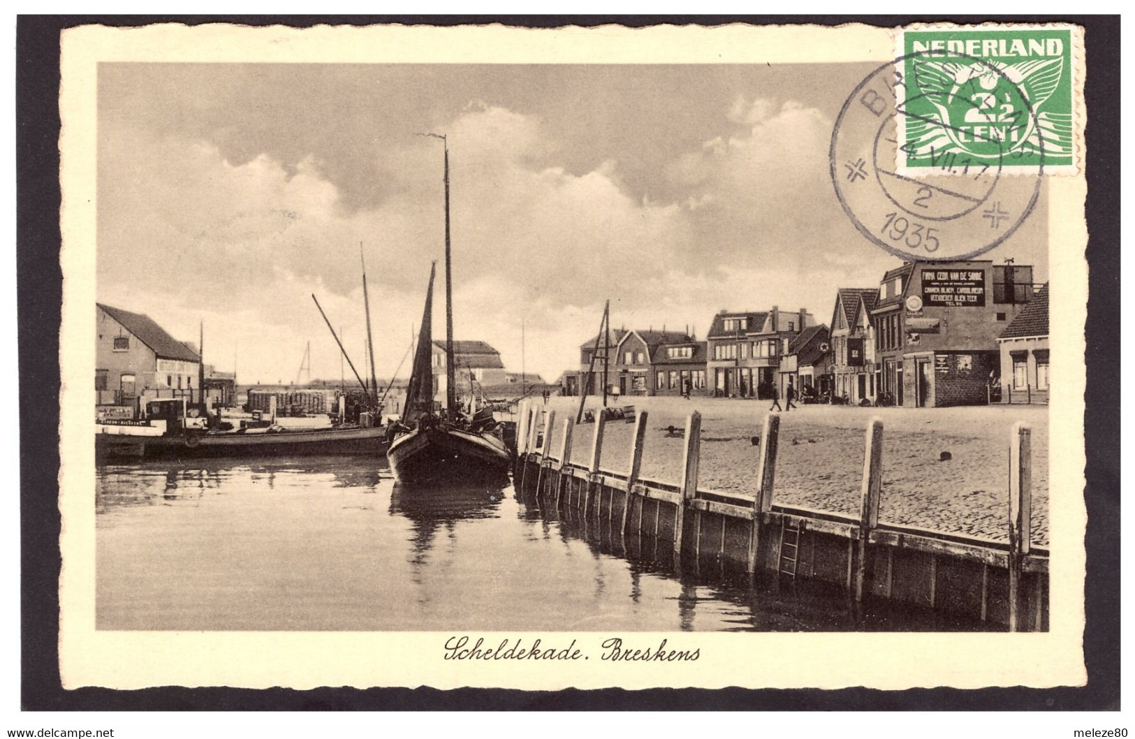 Pays-Bas  BRESKENS  Le Port  1935 - Breskens