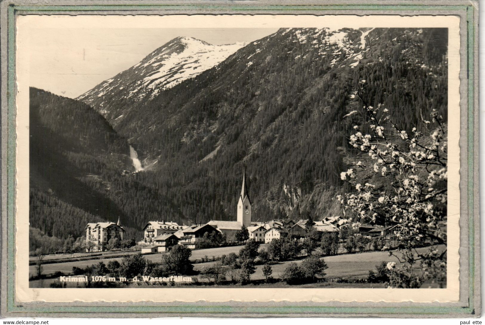 CPA - (Autiche-Salzbourg) KRIMML - Blick Auf Das Dorf Und Die Wasserfälle - 1954 - Krimml