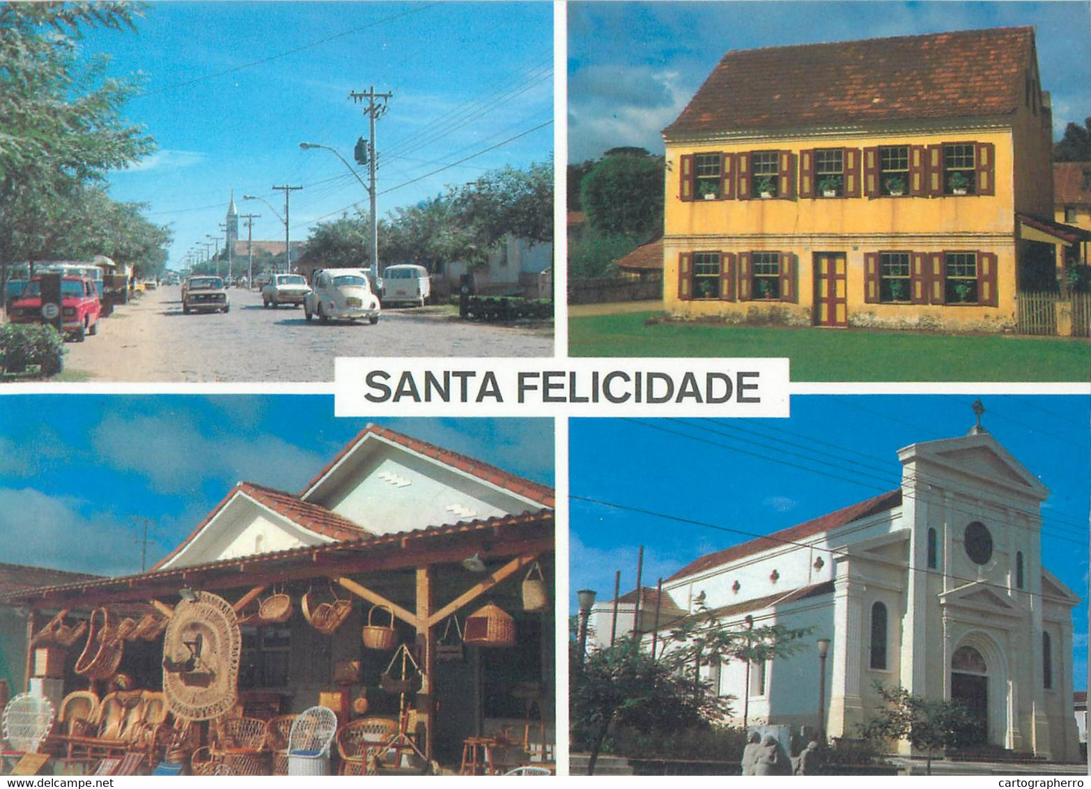 Postcard Brazil Curtiba Parana Santa Felicidade Multi View - Curitiba