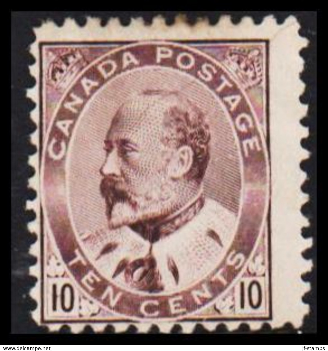 1903-1912. CANADA. EDWARD TEN CENTS. No Gum.  (Michel 81) - JF527545 - Ungebraucht