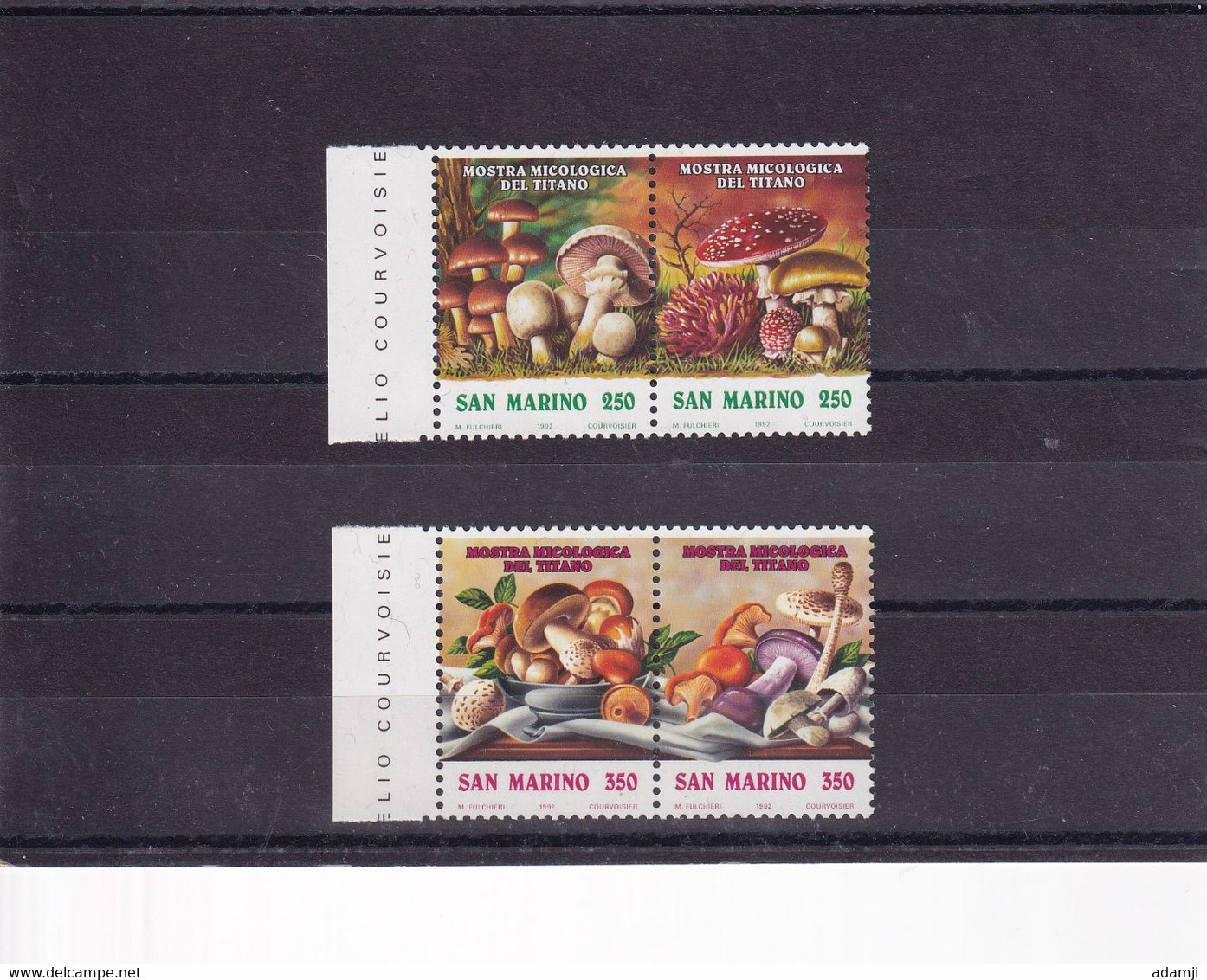 SAN MARINA 1992 MUSHROOM SET MNH. - Covers & Documents