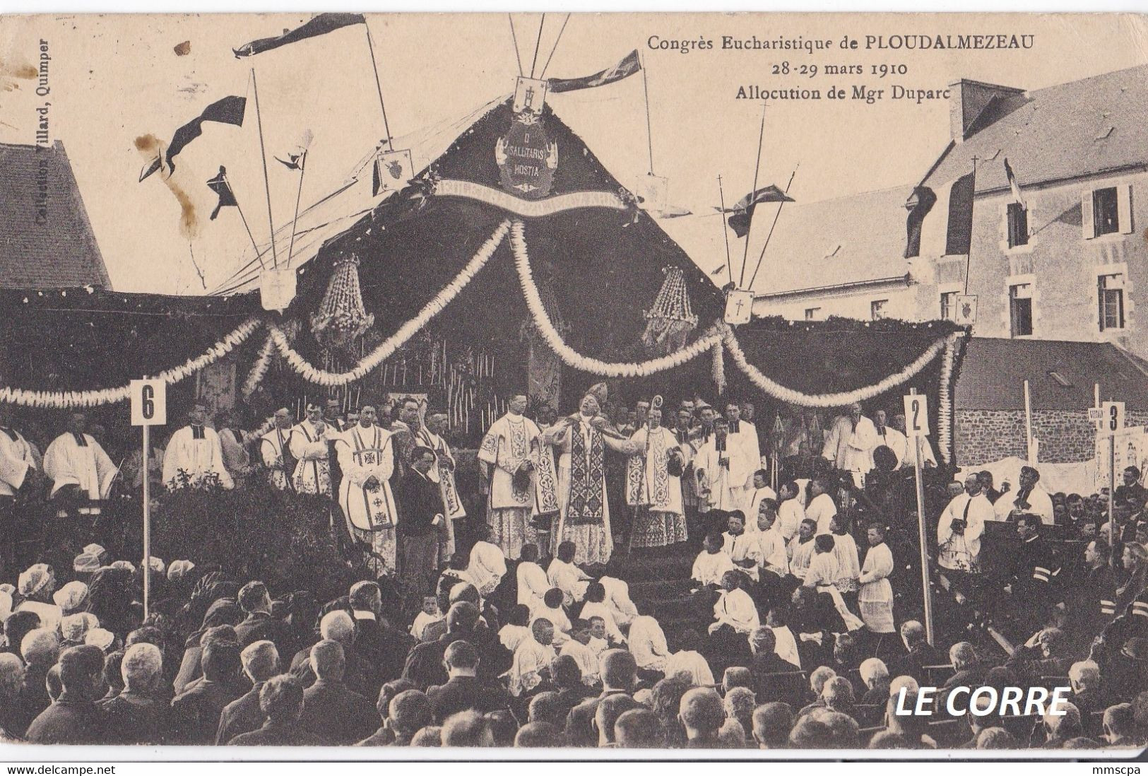 PLOUDALMEZEAU CONGRES EUCHARISTIQUE 1910 PROCESSION Finistere - Ploudalmézeau