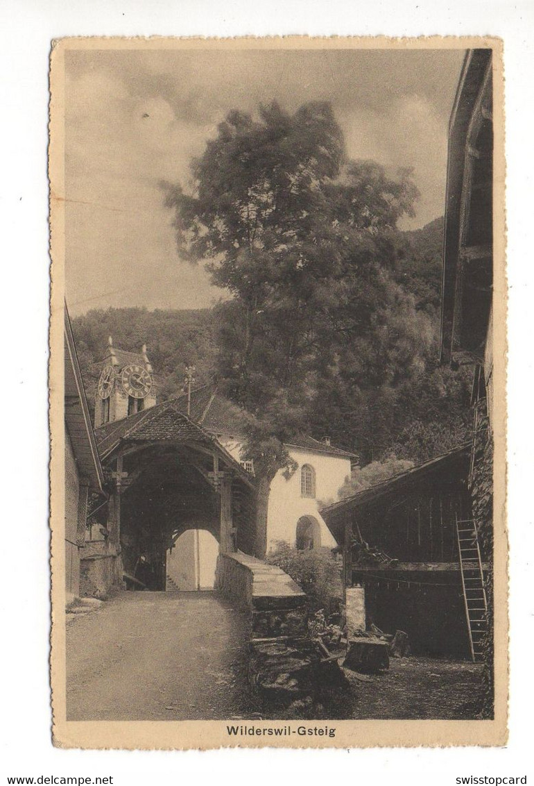 WILDERSWIL GSTEIG Gedeckte Holzbrücke - Gsteig Bei Gstaad