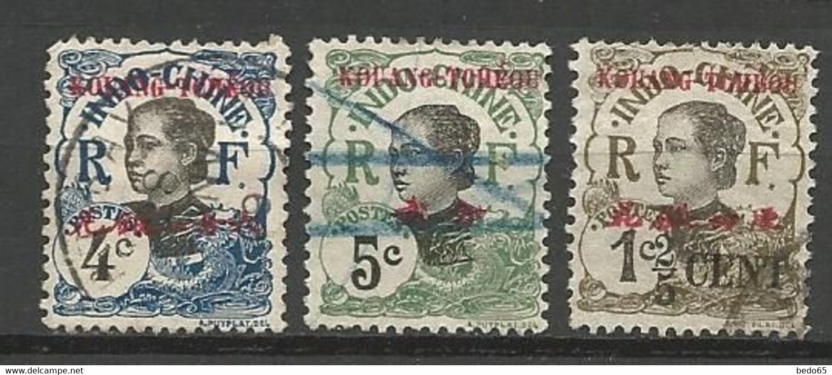 KOUANG-TCHEOU N° 2 / 21 / 35 OBL - Used Stamps