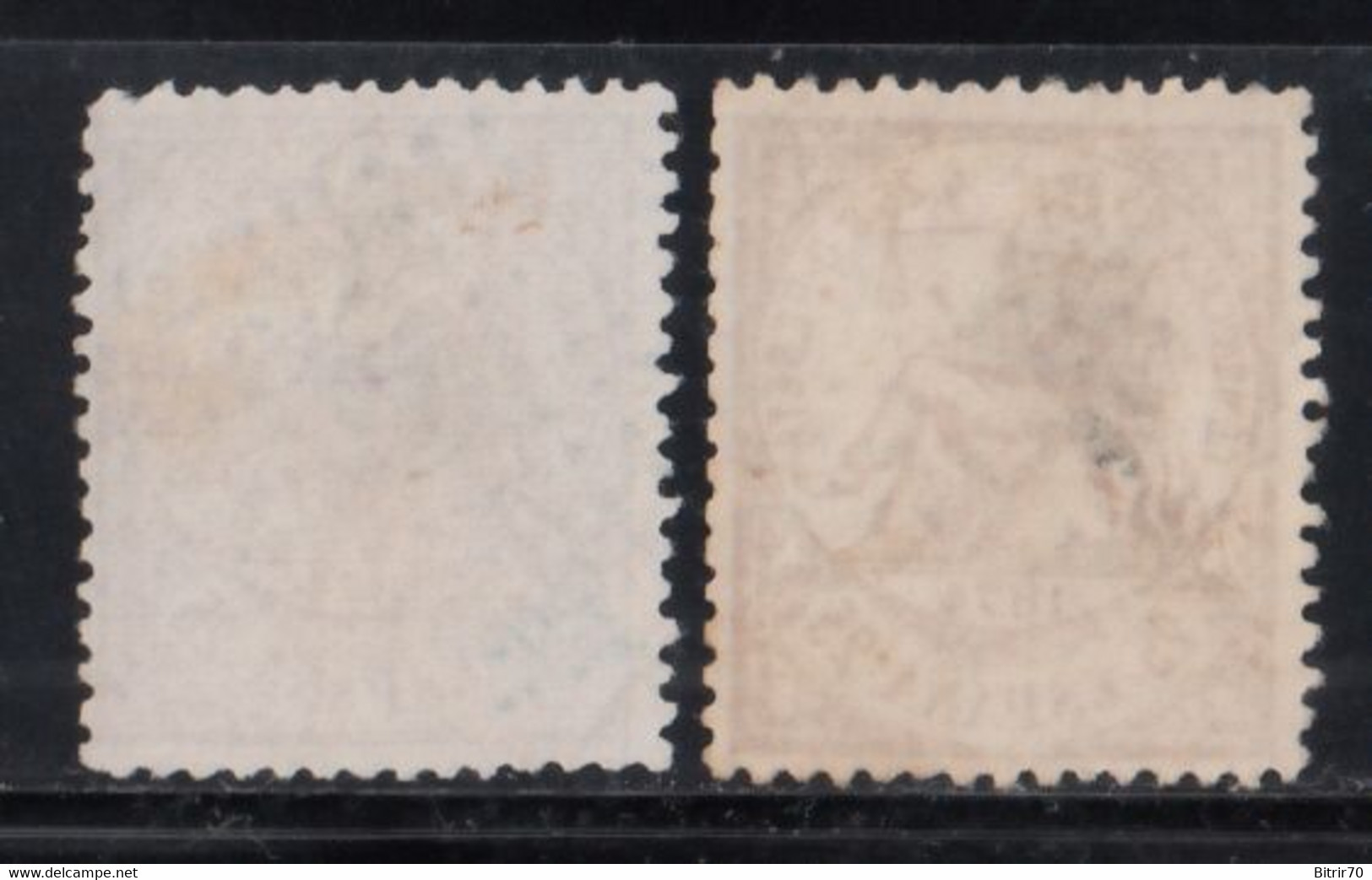 ESAPAÑA, 1874 Edifil 147, 147a, 25 C. Castaño / 25 C. Castaño Rojizo. - Used Stamps
