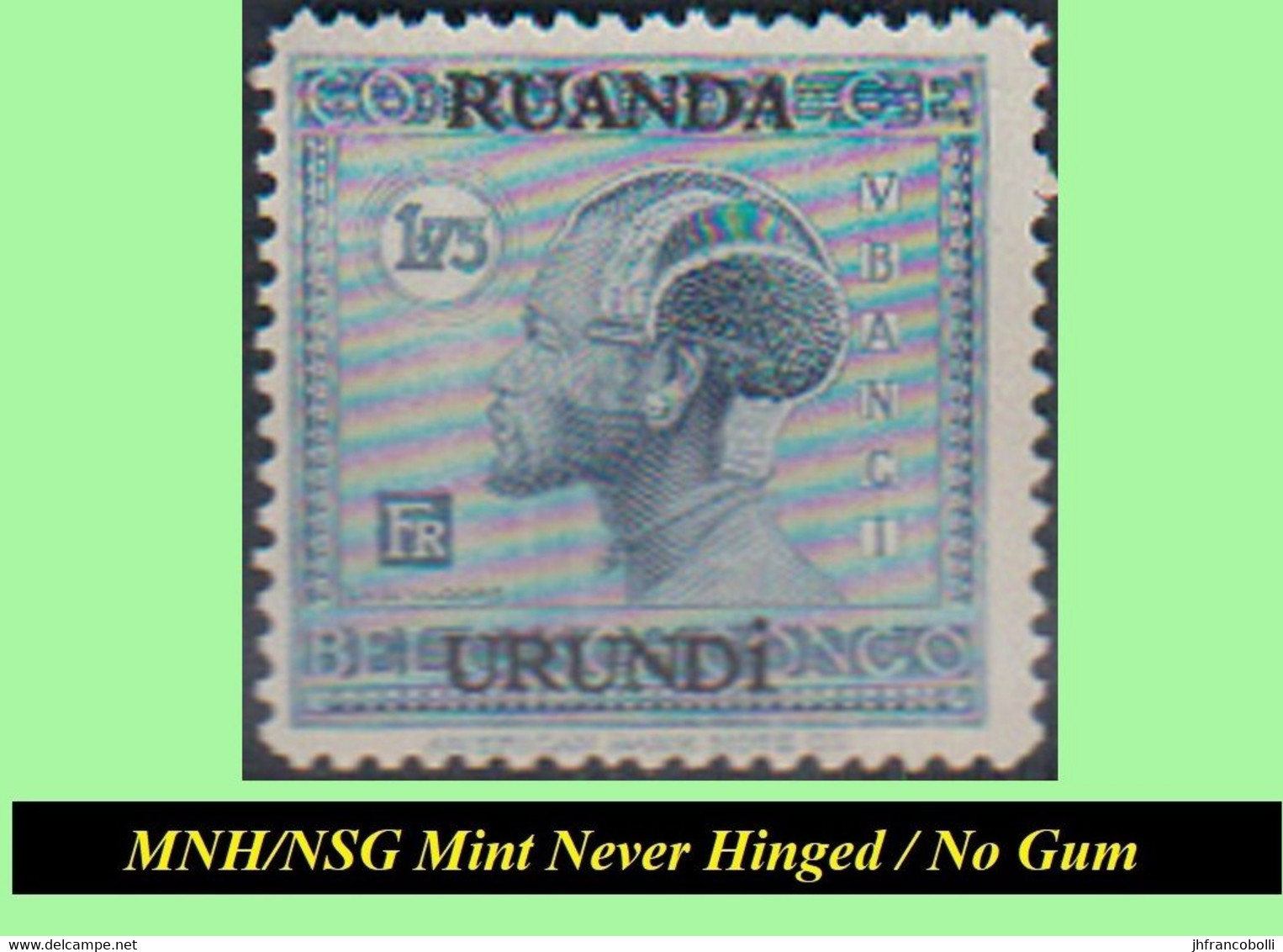 1924+25 ** RUANDA-URUNDI RU 050/060 MNH/NSG SMALL VLOORS [G] SELECTION  ( x 12 stamps ) [ NO GUM ] INCLUDING RU 075