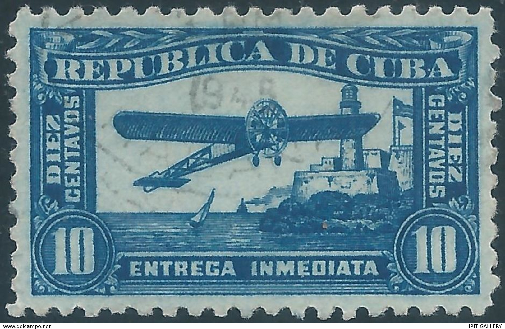 CUBA,REPUBLIC OF CUBA,1927 Airmail -10C Used - Gebruikt