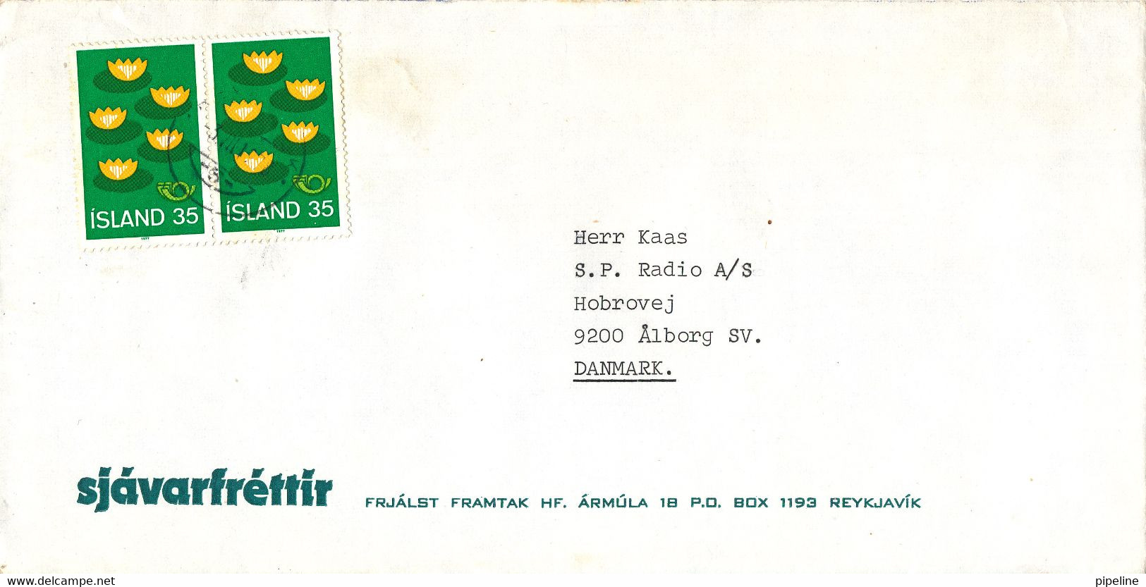 Iceland Cover Sent To Denmark 3-3-1978 - Lettres & Documents
