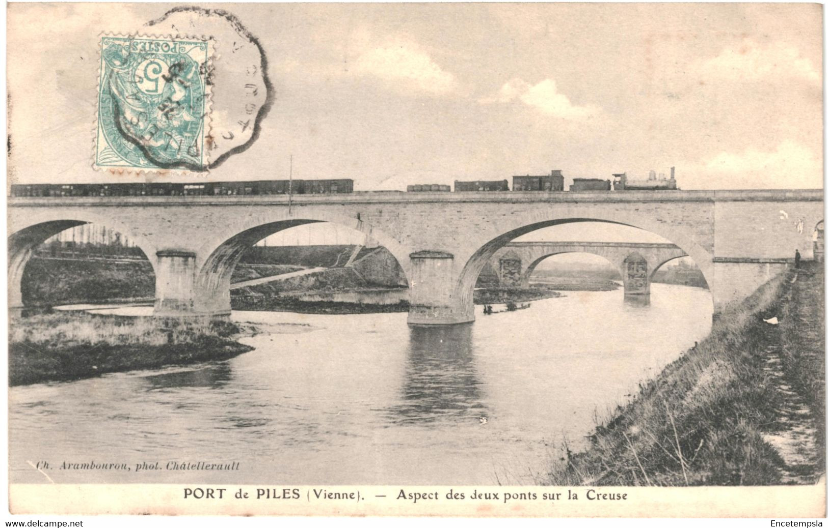 CPA Carte Postale Espagne San Sebastián El Rio Urumea Y Puente Maria Chistina  VM61133ok - Guipúzcoa (San Sebastián)