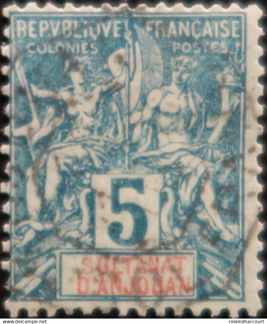 LP3844/1285 - 1892/1899 - COLONIES FRANÇAISES - ANJOUAN - N°4 ☉ - Usati