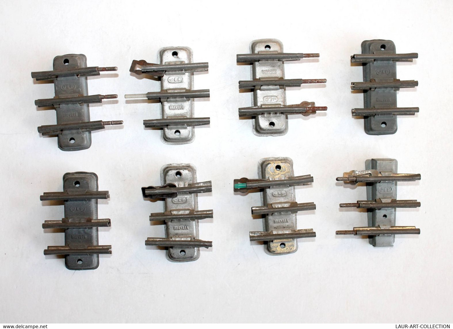 JEP - LOT DE 8 RAIL DROIT, PETIT (1/8), ECH:O L=5cm - MINIATURE TRAIN CHEMIN FER - MODELISME FERROVIAIRE (1712.120) - Vías Férreas