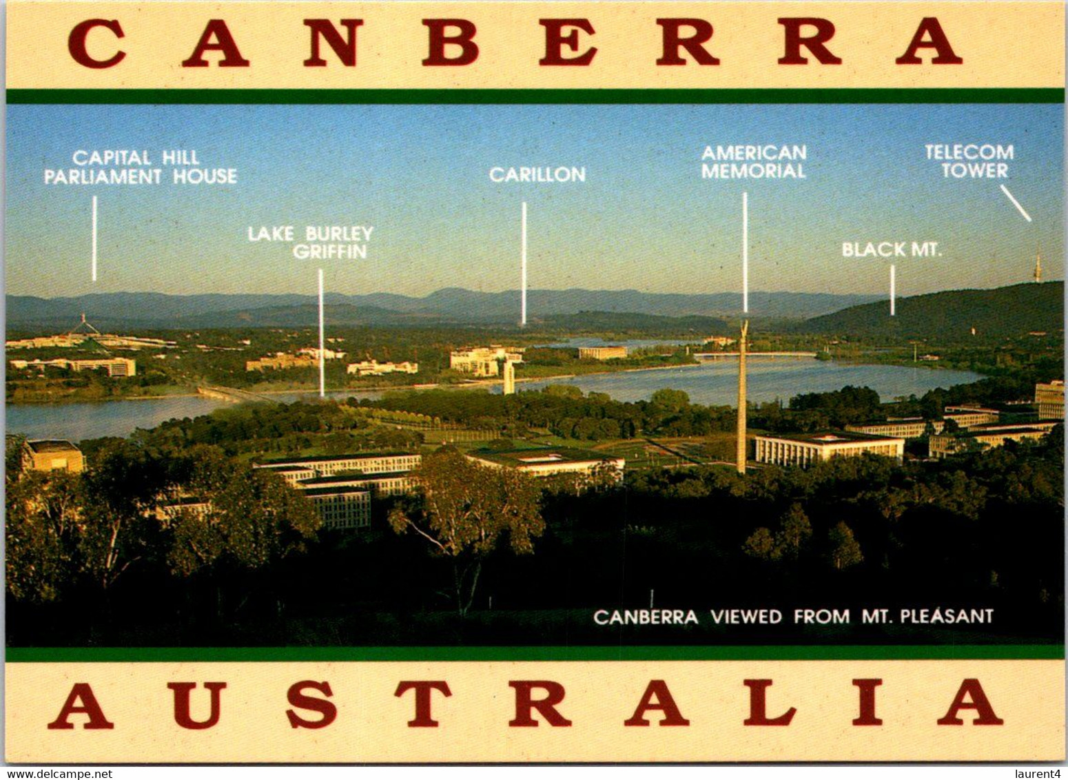 (2 N 10) Australia - ACT - Canberra (aerial) - Canberra (ACT)