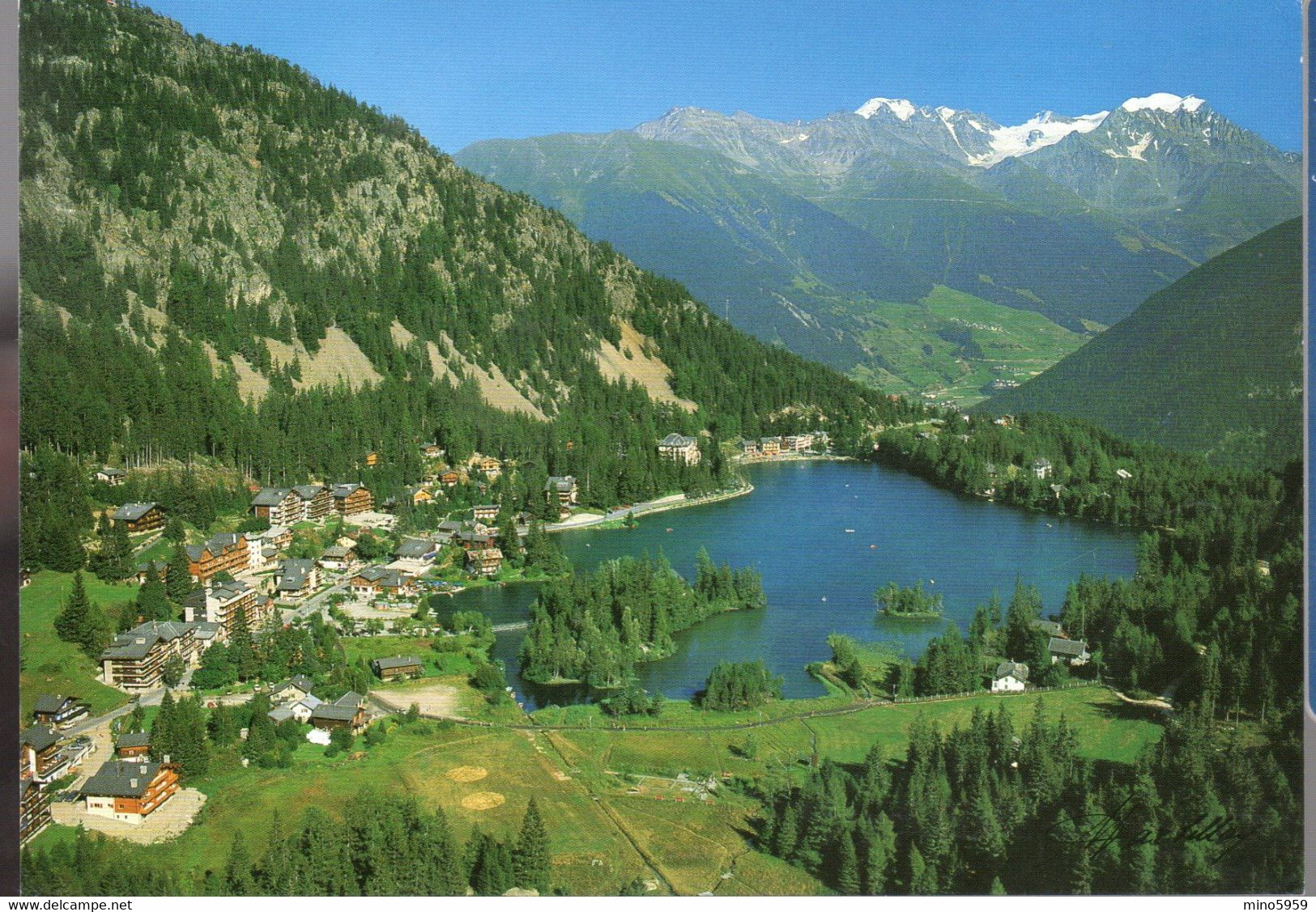 CHAMPEX La Station - Le Lac Et Les Combins Suisse - Joli Timbre - Cham