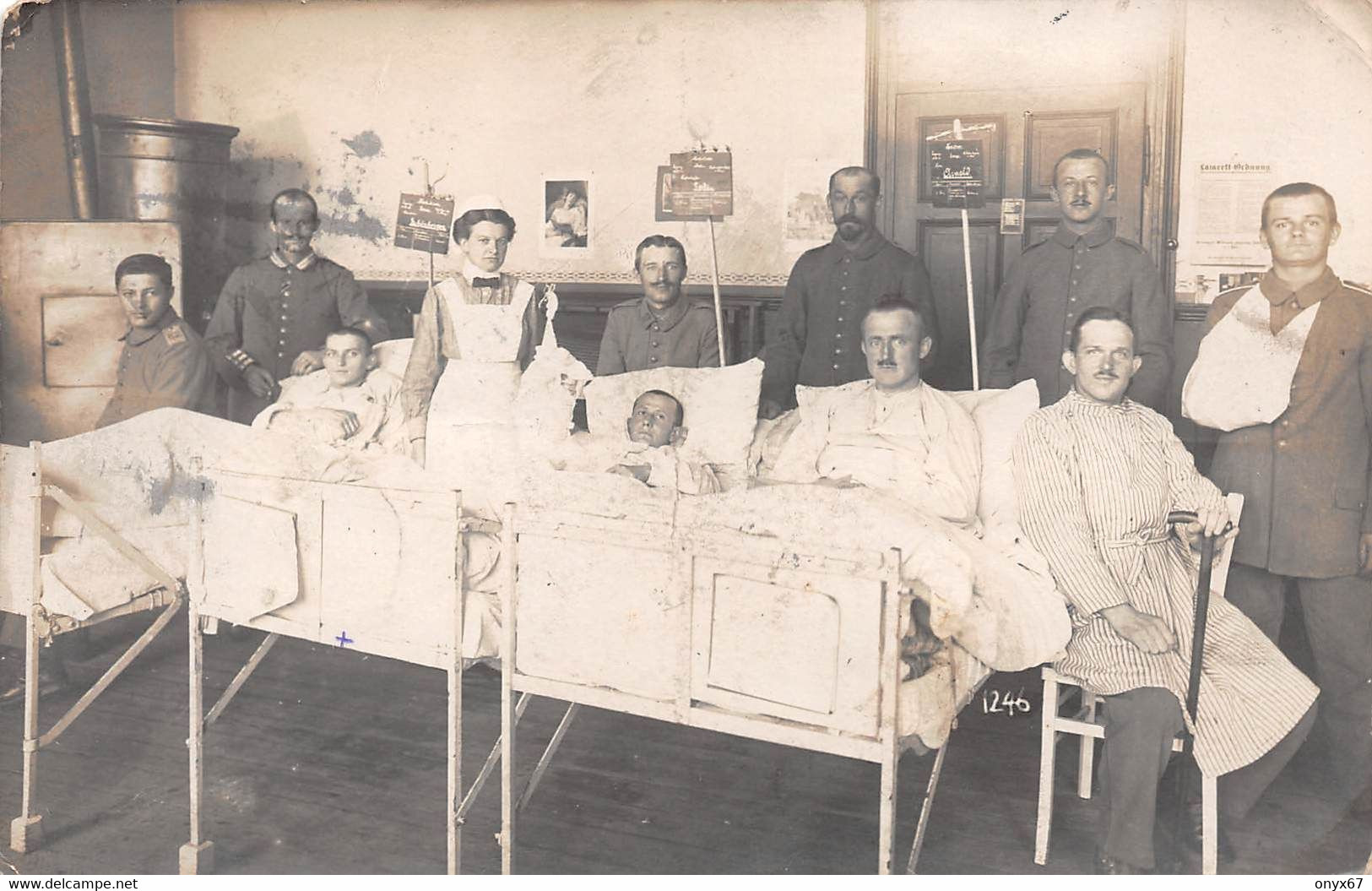 Carte Photo Militaire-MANNHEIM-Deutschland-Allemagne-Soldat-Soldaten-Reserve Lazarett 3-Hôpital-Krieg- - Mannheim