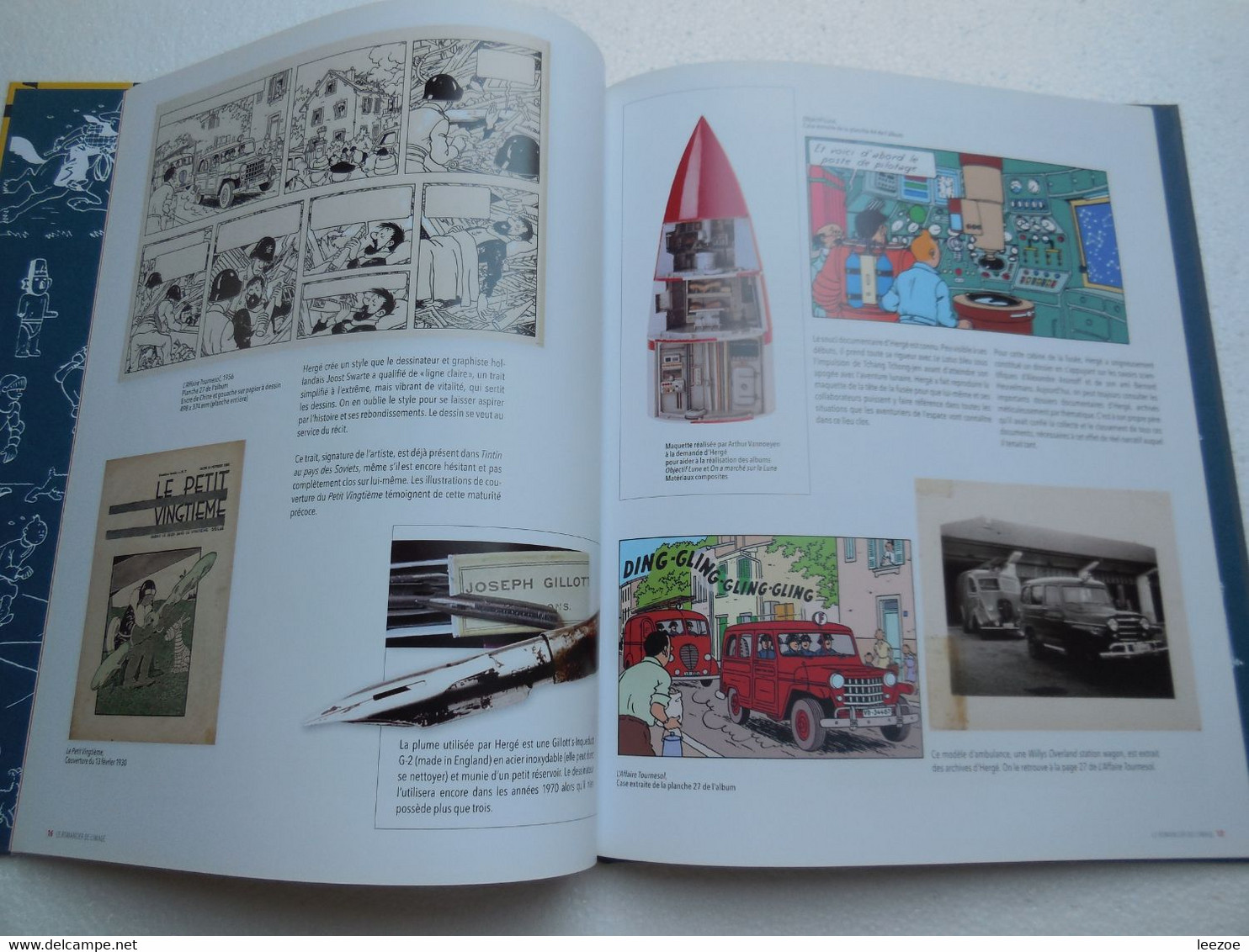 Hergé, l'exposition de papier Album relatif à l'exposition Hergé se déroulant à Paris au Grand Palais..PIN03.02.22