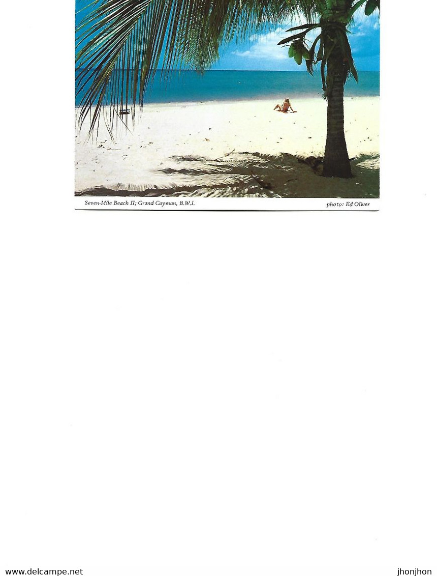 Cayman Islands - Postcard Used 1996 - Seven-Mile Beach II - Grand Cayman  - 2/scans - Kaimaninseln