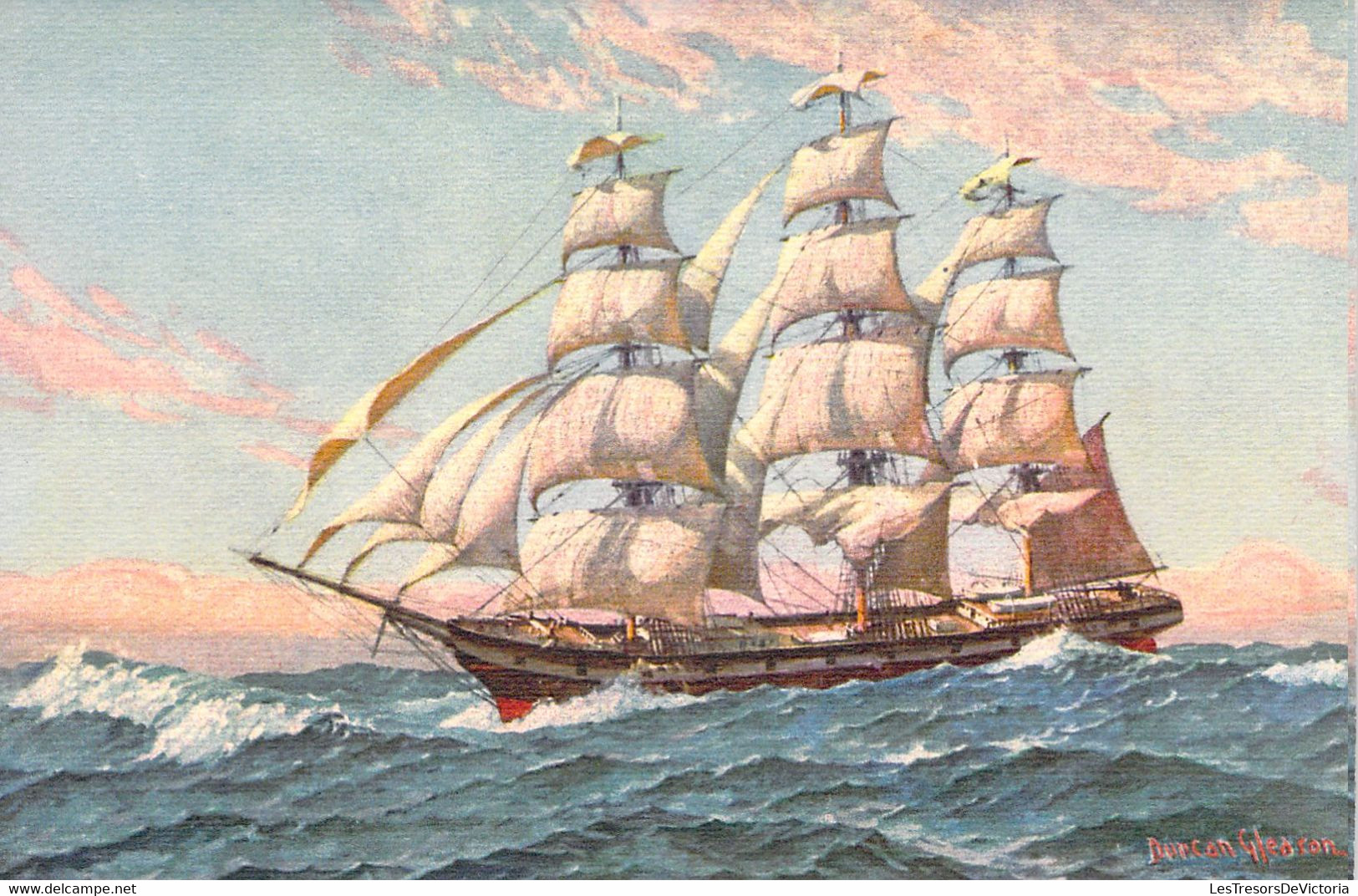 CPA Transport - Bateau - VOILIER - Illustration Diercan Glenran - Sailing Vessels