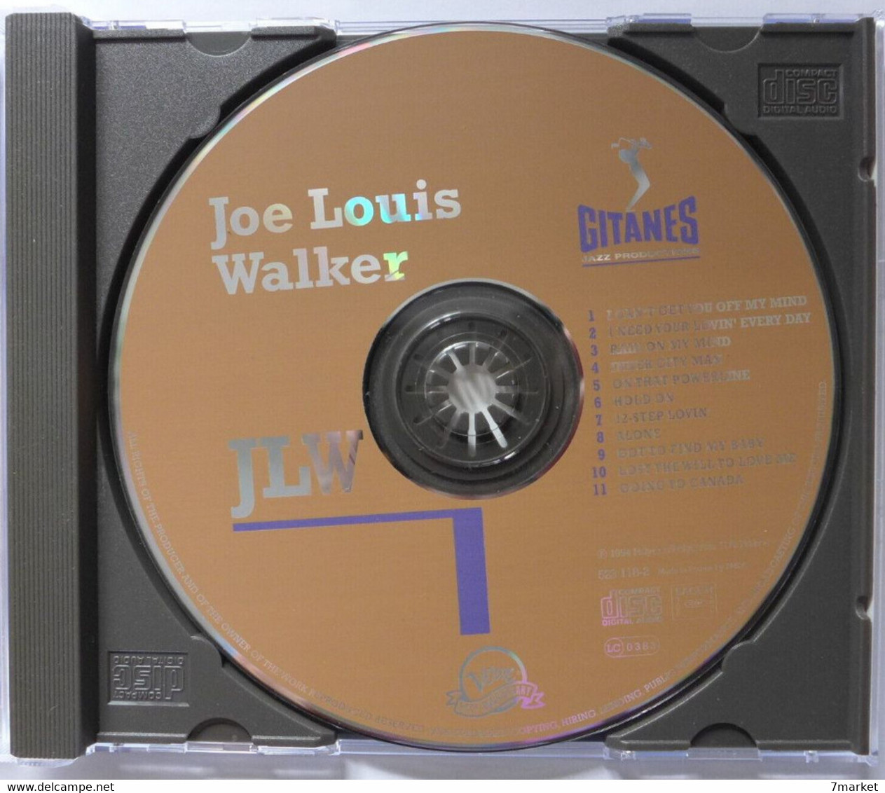 CD/ Joe Louis Walker - JLW / 1994 - Gitanes Jazz - Blues