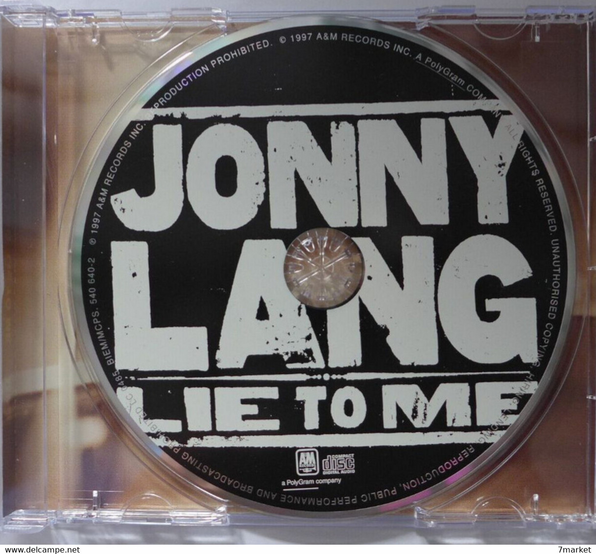 CD/ Jonny Lang - Lie To Me / 1997 - A&M Records - Blues