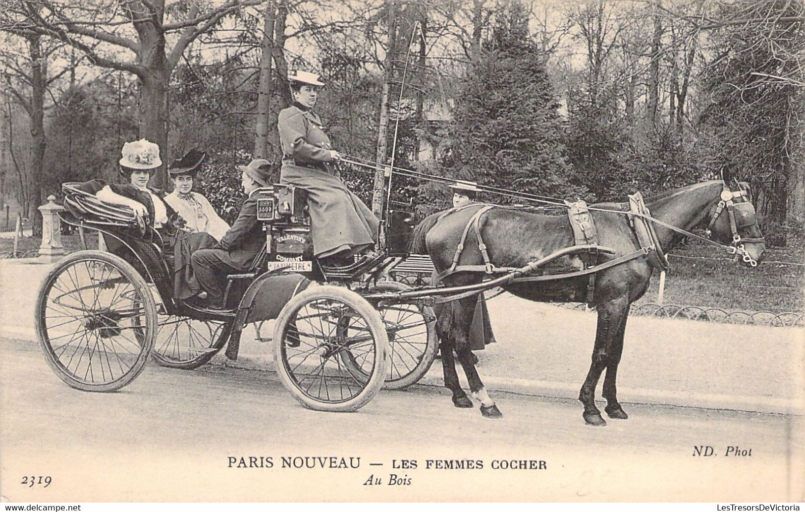 CPA Petits Métiers à Paris - Paris Nouveau - Les Femmes Cocher - 2319 - Au Bois - Artigianato Di Parigi