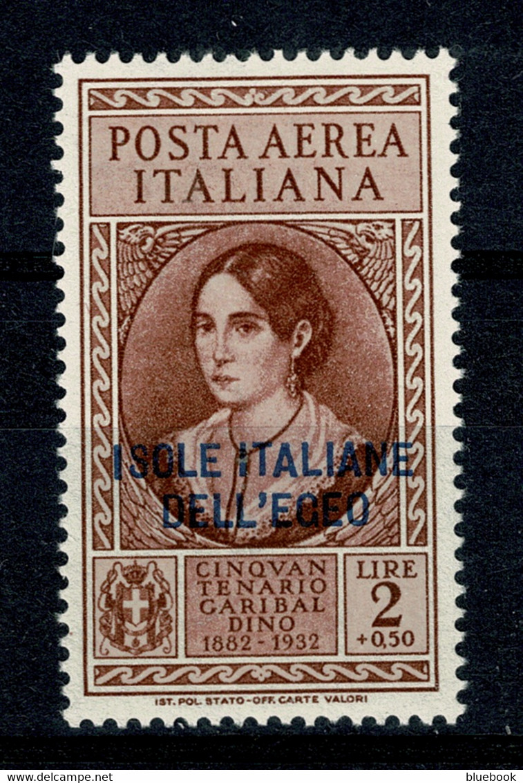 Ref 1584 - 1932 Italy - Garibaldi L2 + 50c Lightly Mounted Mint Stamp - Sass. 17 - Aegean
