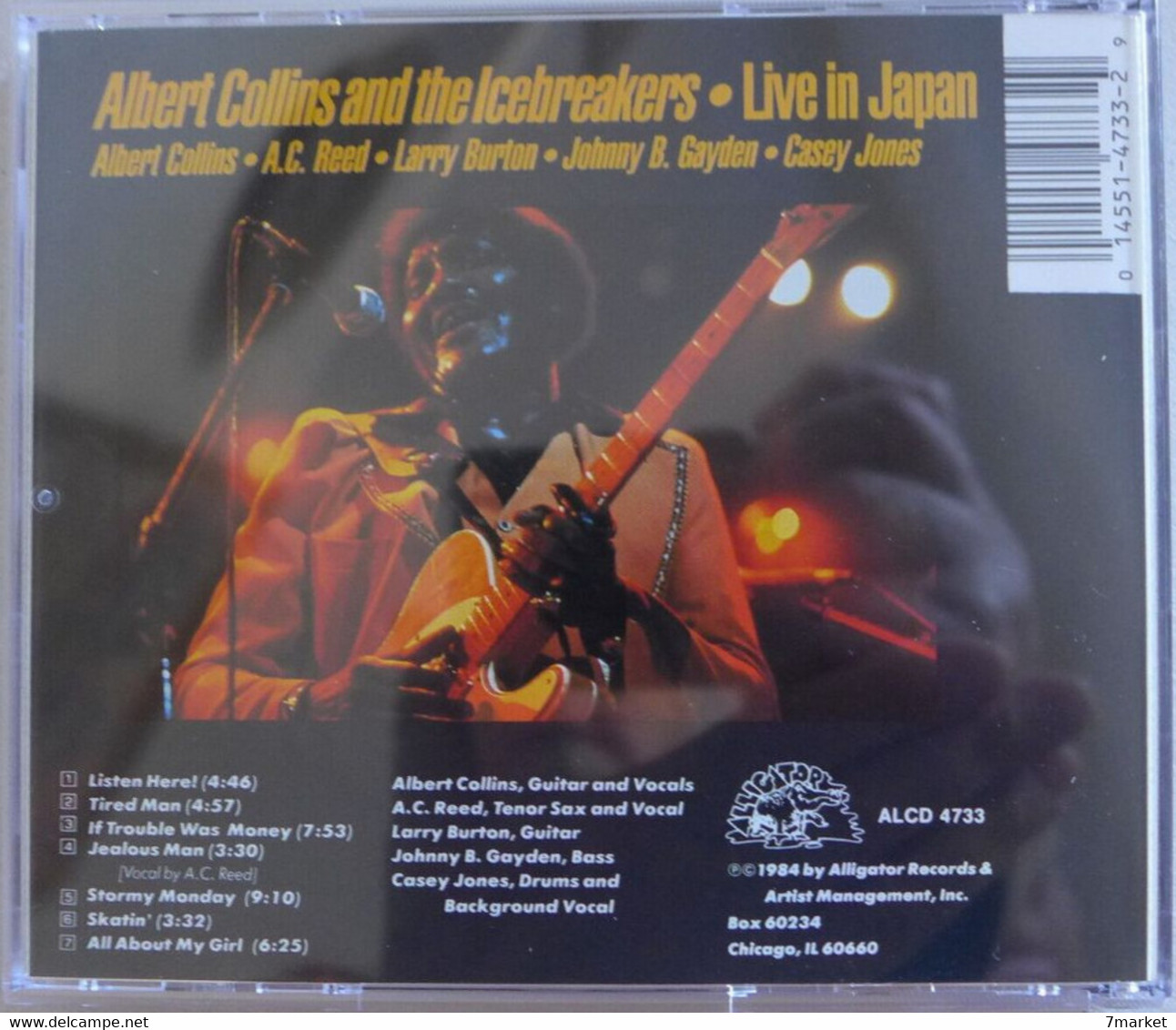 CD/ Albert Collins And The Icebreakers - Live In Japan / Alligator Records - Blues