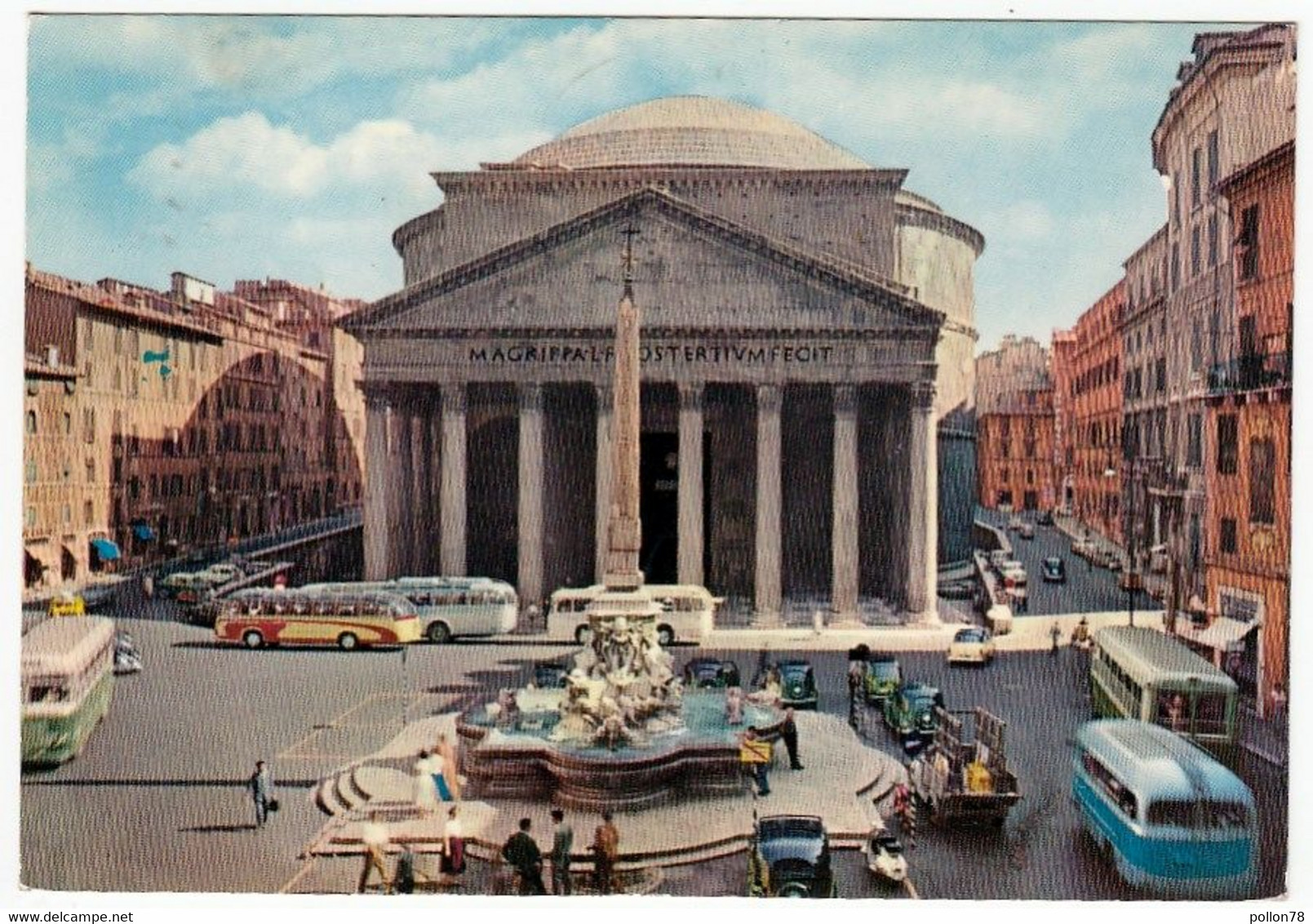 ROMA - IL PANTHEON - 1971 - BUS - AUTOBUS - PULLMAN - Pantheon