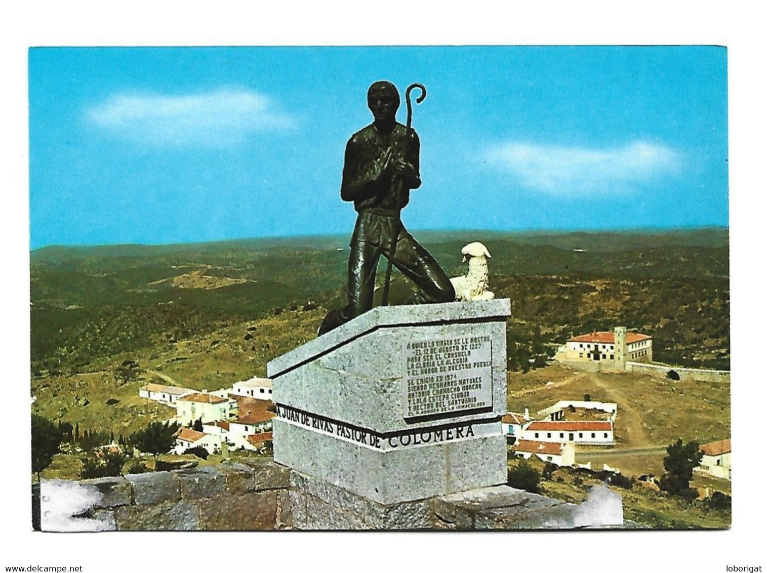 SANTUARIO NUESTRA SRA. DE LA CABEZA, MONUMENTO AL PASTOR JUAN RIVAS DE COLOMERA.- ANDUJAR - JAEN.-  ( ESPAÑA ) - Jaén