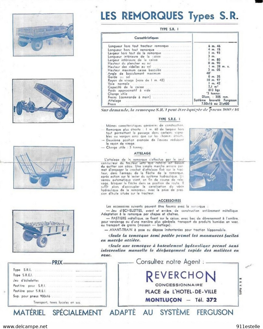 MANUFACTURE DE MACHINES DE MOTOCULTURE ADAPTE FERGUSON - Supplies And Equipment