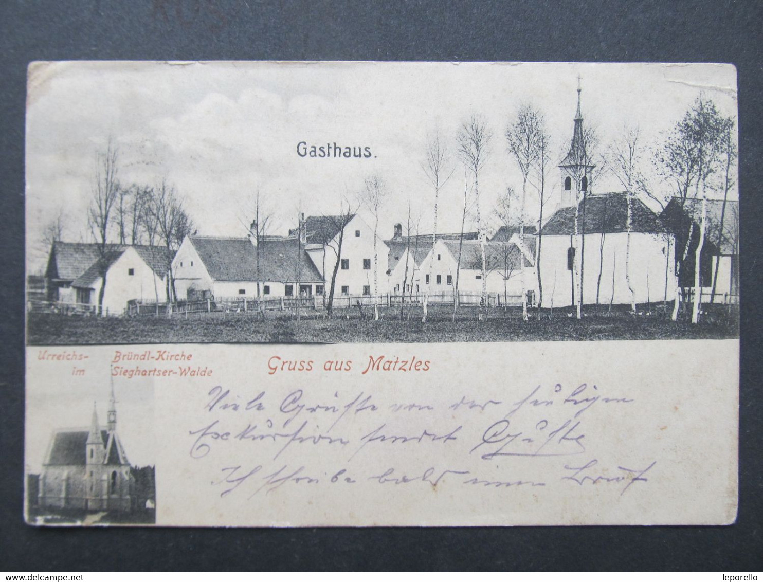 AK MATZLES B. Waidhofen An Der Thaya Gasthaus 1910  /// D*54758 - Waidhofen An Der Thaya