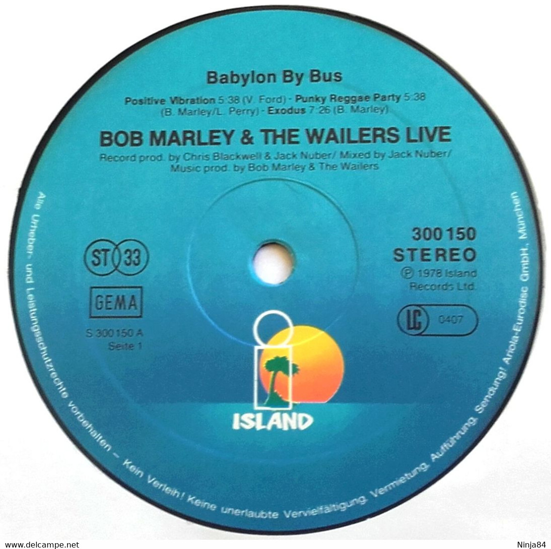 2 LP 33 CM (12")  Bob Marley & The Wailers  "  Babylon By Bus  "  Allemagne - Reggae