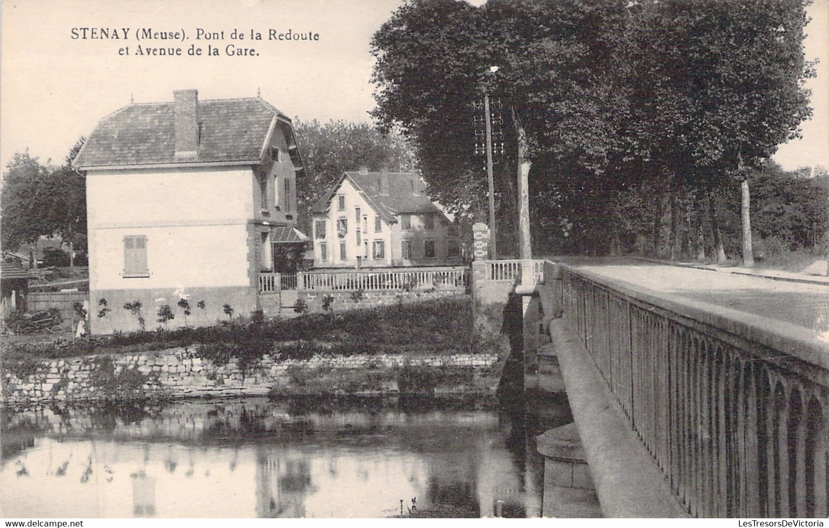 CPA - France - 55 - STENAY Pont De La Redoute Et Avenue De La Gare - Stenay