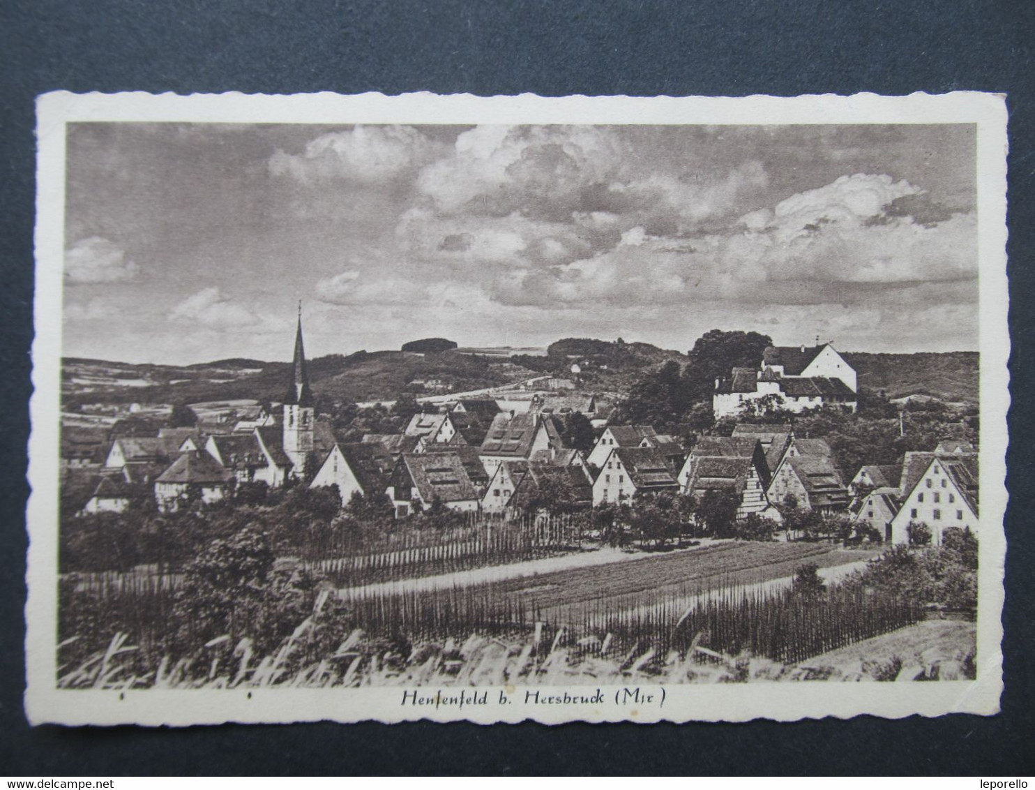 AK Henfenfeld B. Hersbruck 1937 Gauschule 1 Franken NSLB  /// D*54799 - Hersbruck